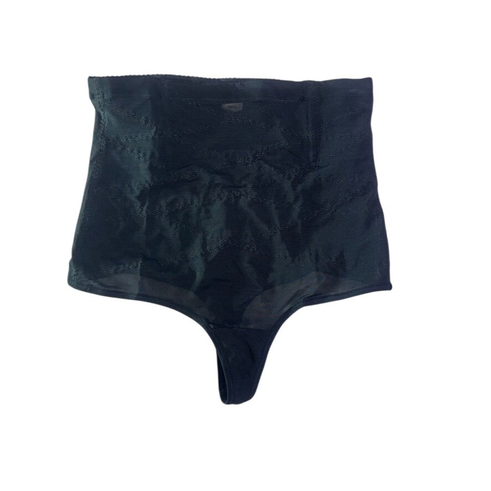 High Waist Shaping Thong Black Seamless Control Shapewear XL NWOT